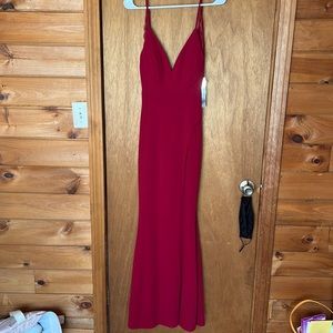 Red Sequin Hearts prom dress, size 1